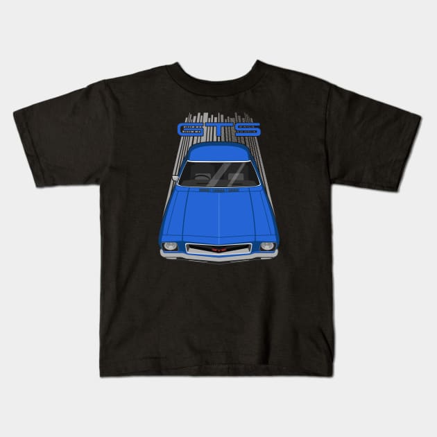 Holden HQ Monaro GTS 350 - Blue Kids T-Shirt by V8social